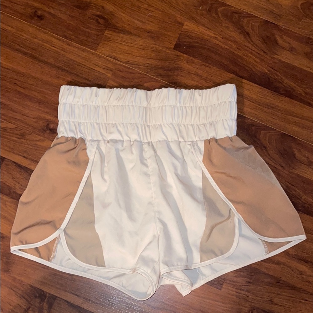 New In Tan High waist shorts